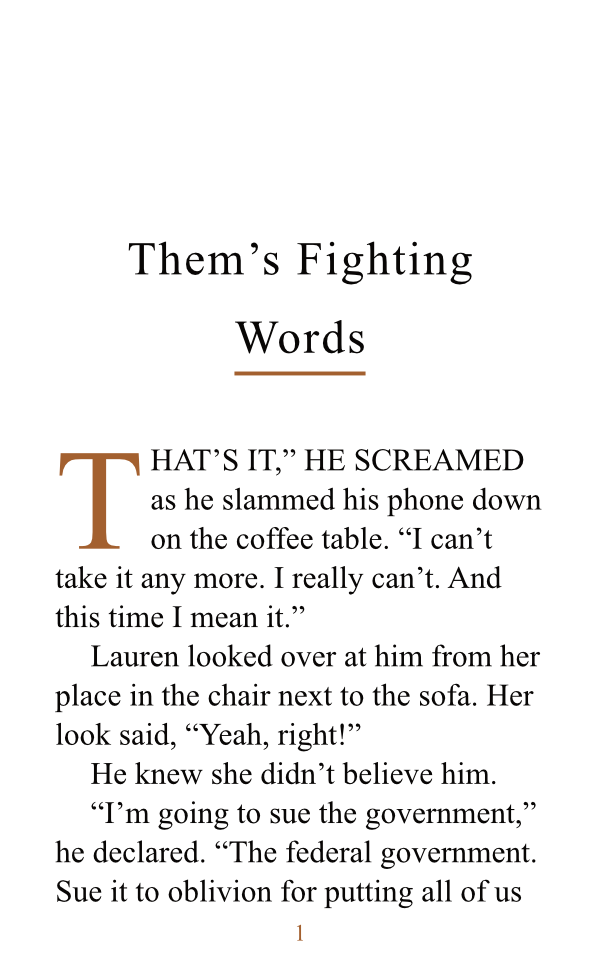 The Disruptors exemple de page